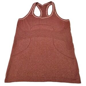 Lululemon Swiftly Tech Racerback Tank Top 2.0 Heathered Red Size 8